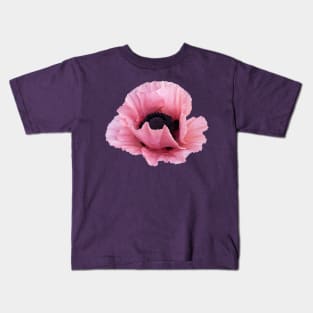 Delicate Pink Poppy Kids T-Shirt